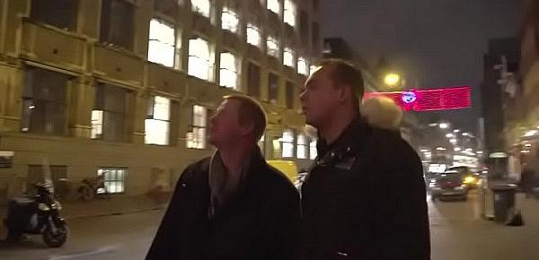  Horny old dude takes a trip in amsterdam&039;s redlight district